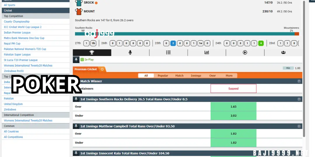 Cricket Betting at Baji999 – বাংলাদেশের খেলোয়াড়দের জন্য সম্পূর্ণ গাইড 3 Live Cricket Betting ইন্টারফেস Baji999 এ